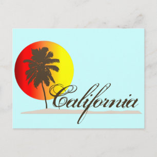 California Sunset Postkarte