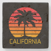 California Sunset Steinuntersetzer (Vorderseite)