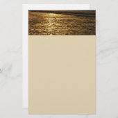 California Sunset Waves Ocean Seascape Briefpapier (Vorne/Hinten)