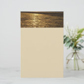 California Sunset Waves Ocean Seascape Briefpapier (Stehend Vorderseite)