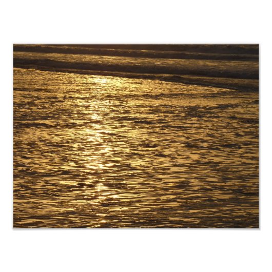 California Sunset Waves Ocean Seascape Fotodruck (Vorne)