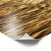 California Sunset Waves Ocean Seascape Fotodruck (Ecke)