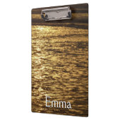 California Sunset Waves Ocean Seascape Klemmbrett (Links)