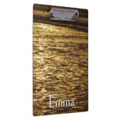 California Sunset Waves Ocean Seascape Klemmbrett (Rechts)