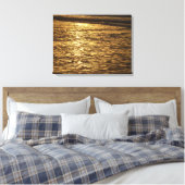California Sunset Waves Ocean Seascape Leinwanddruck (Insitu (Schlafzimmer))