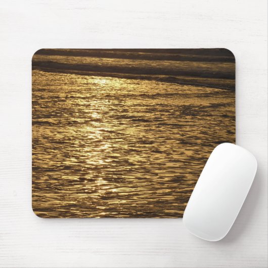 California Sunset Waves Ocean Seascape Mousepad (Mit Mouse)