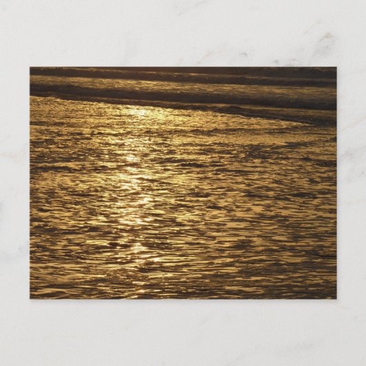 California Sunset Waves Ocean Seascape Postkarte (Vorderseite)
