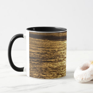California Sunset Waves Ocean Seascape Tasse