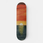 California Sunset West Coast SkateBoard Art (Vorderseite)
