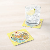 California Sunshine Paradise Scalloped Untersetzer (Vor Ort)