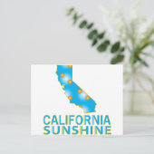 California Sunshine Postkarte (Stehend Vorderseite)