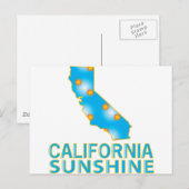 California Sunshine Postkarte (Vorne/Hinten)