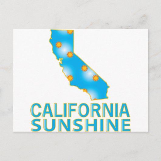 California Sunshine Postkarte (Vorderseite)