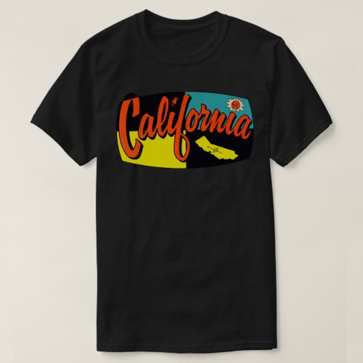 California Sunshine TShirt aus den 60er Jahren (Design vorne)