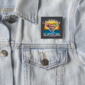 California Supergirl Sunset Graphic Button (Beispiel)
