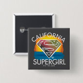 California Supergirl Sunset Graphic Button (Vorne & Hinten)