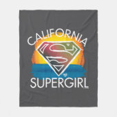 California Supergirl Sunset Graphic Fleecedecke (Vorderseite)