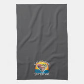 California Supergirl Sunset Graphic Geschirrtuch (Vertikal)
