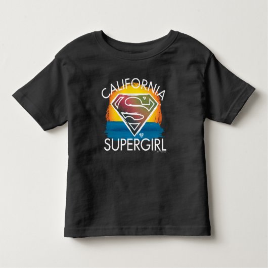 California Supergirl Sunset Graphic Kleinkind T-shirt (Vorderseite)