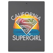 California Supergirl Sunset Graphic Klemmbrett (Rückseite)