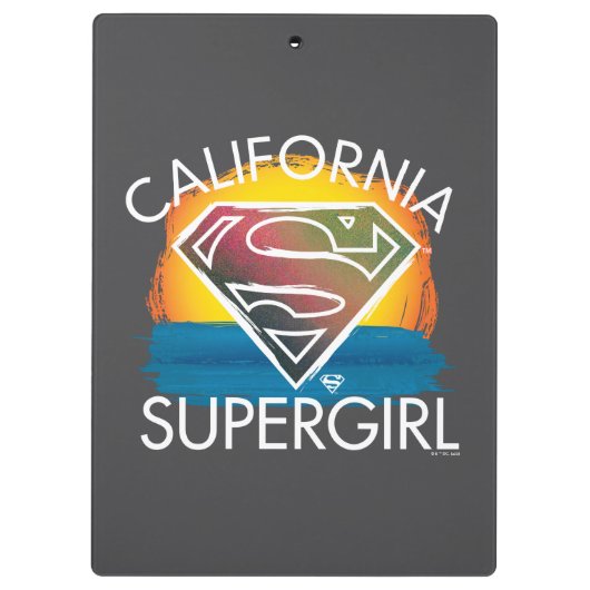 California Supergirl Sunset Graphic Klemmbrett (Rückseite)