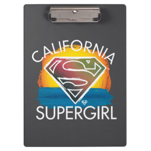 California Supergirl Sunset Graphic Klemmbrett