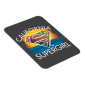 California Supergirl Sunset Graphic Magnet (Rechte Seite)