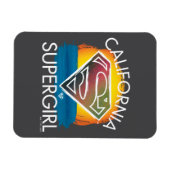 California Supergirl Sunset Graphic Magnet (Horizontal)