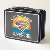 California Supergirl Sunset Graphic Metall Brotdose (Rückseite)