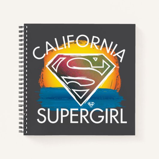 California Supergirl Sunset Graphic Notizblock (Vorderseite)