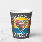 California Supergirl Sunset Graphic Pappbecher (Rückseite)