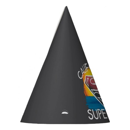 California Supergirl Sunset Graphic Partyhütchen (Links)