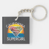 California Supergirl Sunset Graphic Schlüsselanhänger (Rückseite)