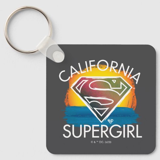 California Supergirl Sunset Graphic Schlüsselanhänger (Vorderseite)