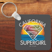 California Supergirl Sunset Graphic Schlüsselanhänger (Vorderseite)