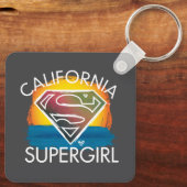 California Supergirl Sunset Graphic Schlüsselanhänger (Rückseite)