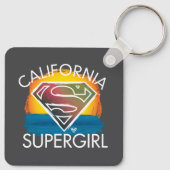 California Supergirl Sunset Graphic Schlüsselanhänger (Rückseite)