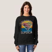 California Supergirl Sunset Graphic Sweatshirt (Vorne ganz)