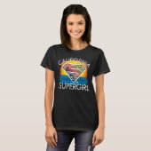 California Supergirl Sunset Graphic T-Shirt (Vorne ganz)