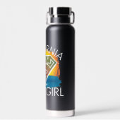 California Supergirl Sunset Graphic Trinkflasche (Rückseite)