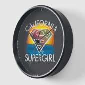 California Supergirl Sunset Graphic Uhr (Winkel)