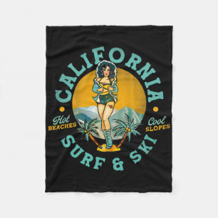 California Surf And Ski Heiße Strände, kühle Hänge Fleecedecke