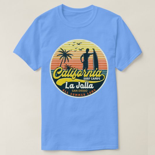 California Surf Camp La Jolla T-Shirt (Design vorne)