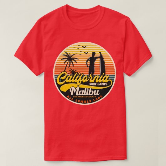 California Surf Camp Malibu T-Shirt (Design vorne)