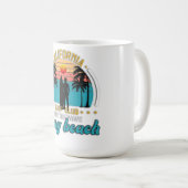 California Surf Club Long Beach Sunset T - Shirt - Kaffeetasse (VorderseiteRechts)
