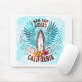California Surf Riders Mousepad (Mit Mouse)