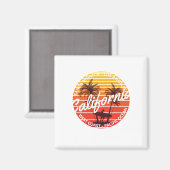 California Surf, Summer Beach vibes Magnet (Vorderseite/Rückseite)