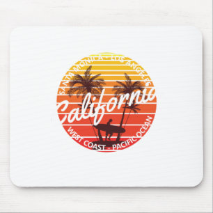California Surf, Summer Beach vibes Mousepad
