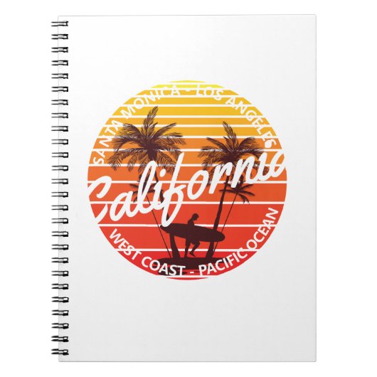 California Surf, Summer Beach vibes Notizblock (Vorderseite)