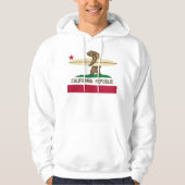 California Surfbär Männer Hoodie (Vorderseite)